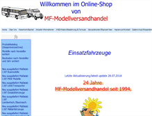 Tablet Screenshot of mf-modellbau.eu